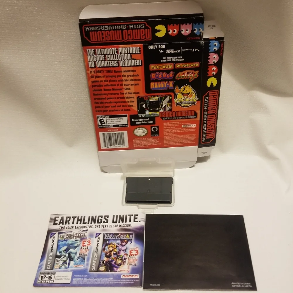 Gameboy Namco Museum 50th Anniversary game- with original box and booklet! - Picture 2 of 2